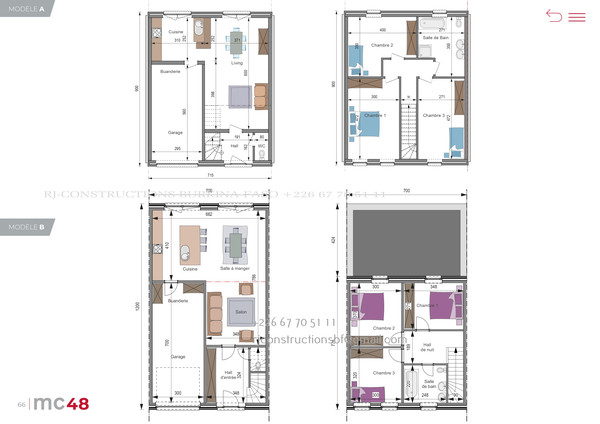 Plan de maison en Afrique à Djouba en Sud Soudan